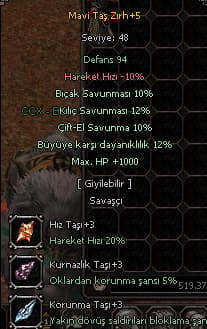 32 SAV 12 BÜYÜ 1K HP MAVİ TAŞ