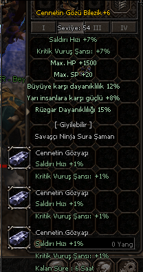 +6 CENNET BİLEZİK 12-8 1,5KHP