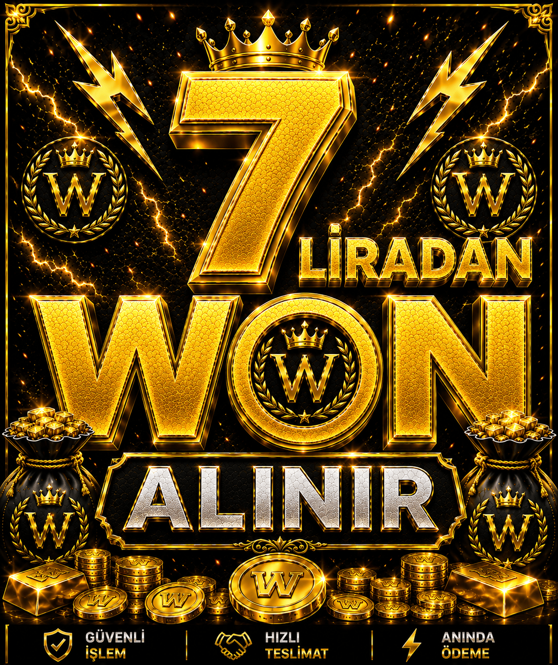 7 TL DEN WON ALINIR
