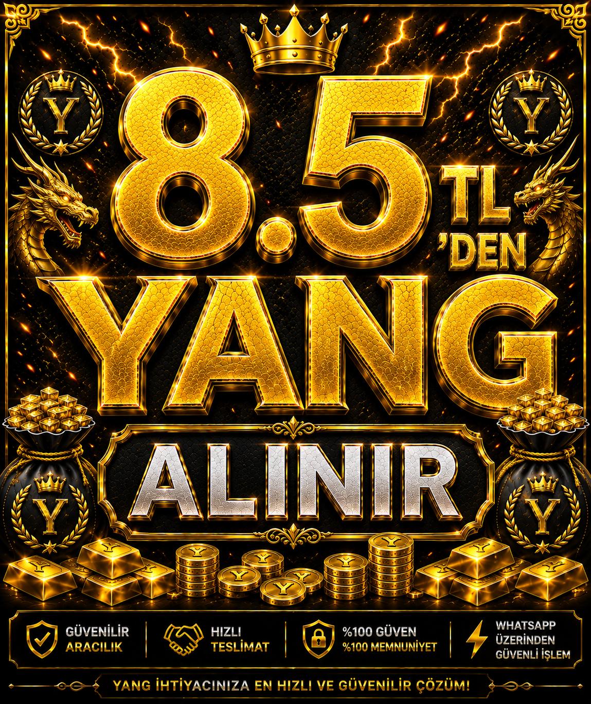 8.5 LİRADAN SINIRSIZ YANG ALINIR