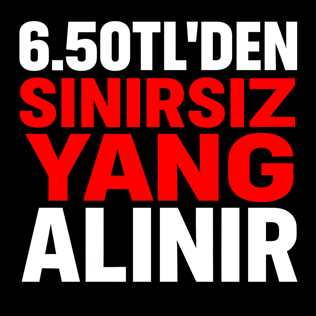 6.5 LİRADAN YANG ALINIR