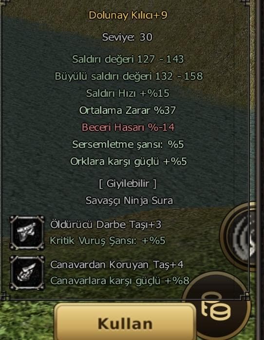 55 lv 3G li Büyülü Sura Doyumluk İtemlerle