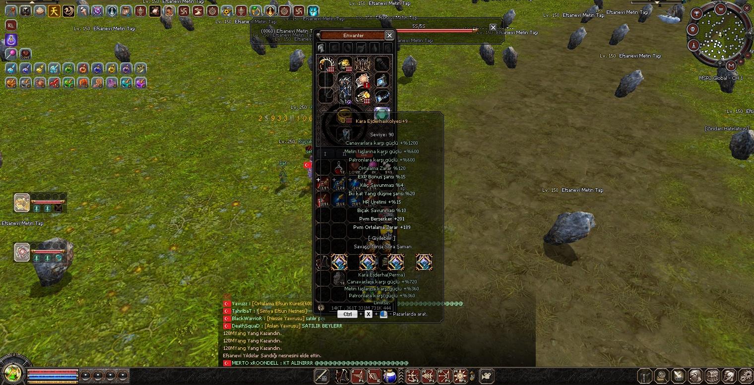 KARA EJDERHA KOLYE +9 GÜZEL PVM