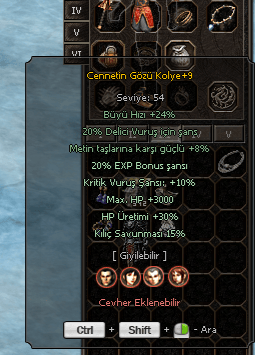 +9 CENNETIN GÖZÜ KOLYE