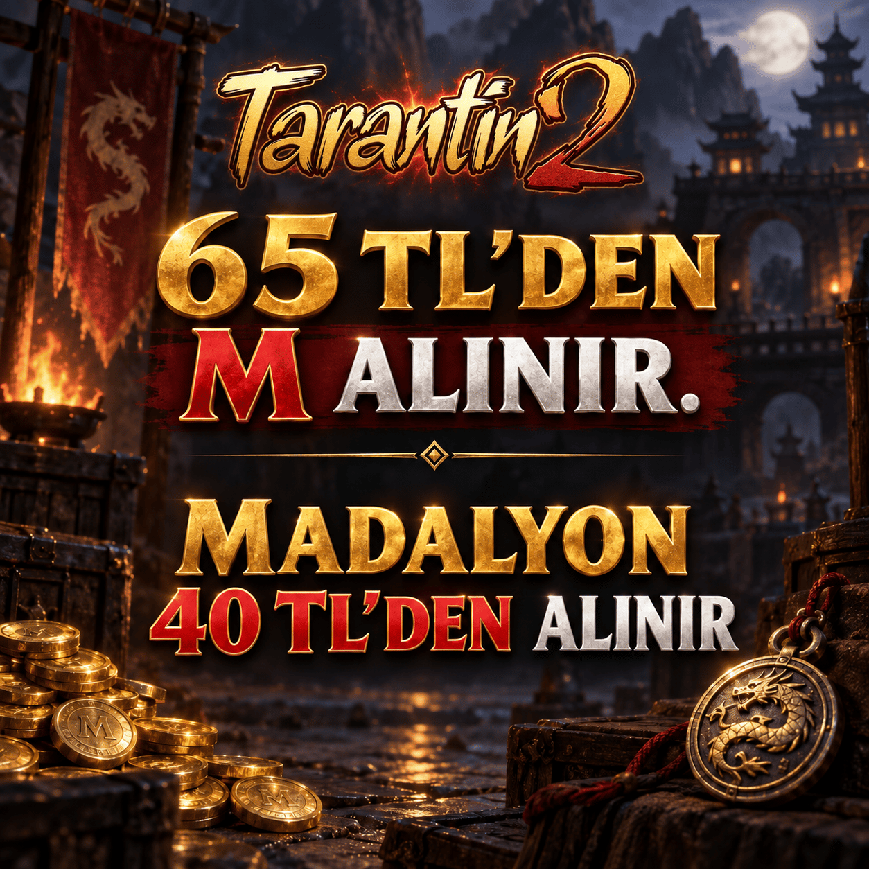 65 TL DEN M ALINIR /// 40 TL DEN MADALYON ALINIR.