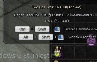 2 TANE 12 SAATLİK +500 TECRÜBE İKSİRİ