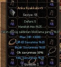 Anka Ayakkabı +9 5/5 EFSUN (5 OK KIRIK)