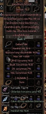 ELİT +9 KARA BÜYÜ ZIRHI