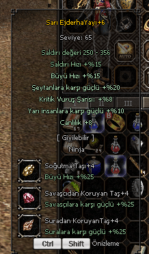 +6 SARI EJDERHA YAYI