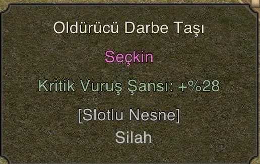 SEÇKİN KRİTİK TAŞI