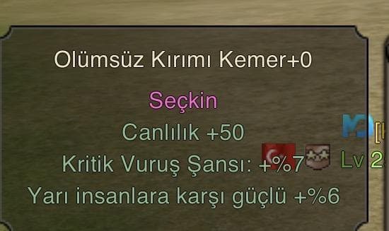 ATAK KEMER 8800 TL ÇEK
