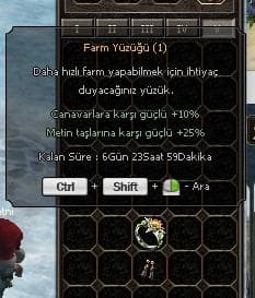 Farm Yüzüğü ve +9 Abanoz Küpe.