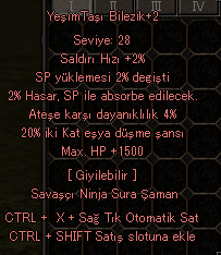 BİLEZİK 20 EŞYA 1.5KHP