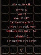 +6 ABANOZ KÜPE