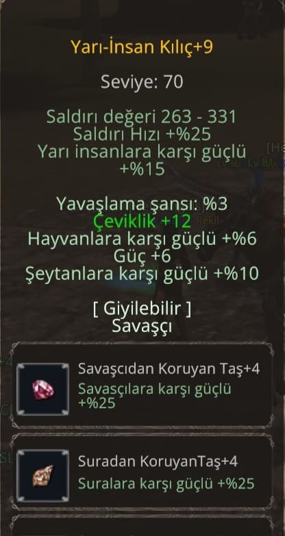 +9 YARI İNSAN KILICI SATILIK P6