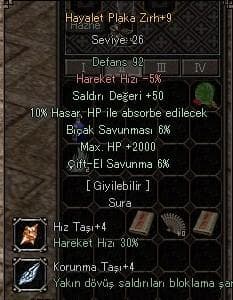 +9 2K HP 50 STR 10 HB ABSORBE ELİT HAYALET PLAKA
