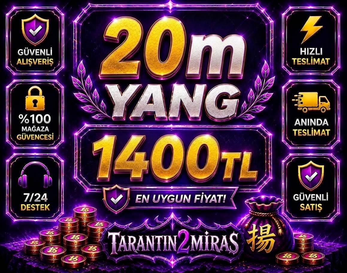 20m 1400TL güvenilir isimden süper hızlı teslimat