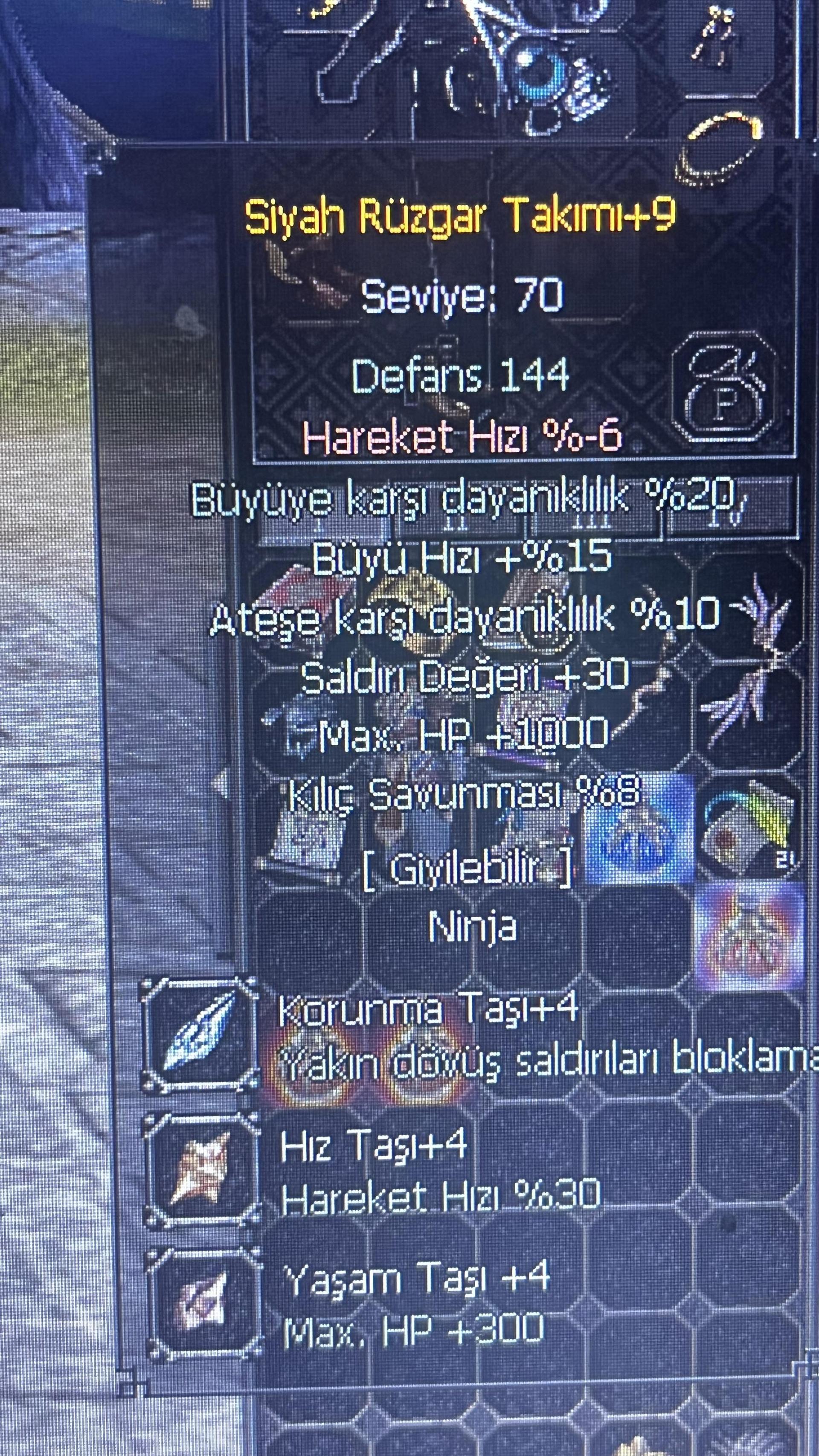 +9 Siyah Rüzgar Takımı