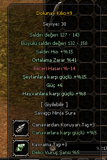 +9 DOLUNAY 41 ORT 6 GÜÇ +3 TAŞLI ANINDA TESLİM