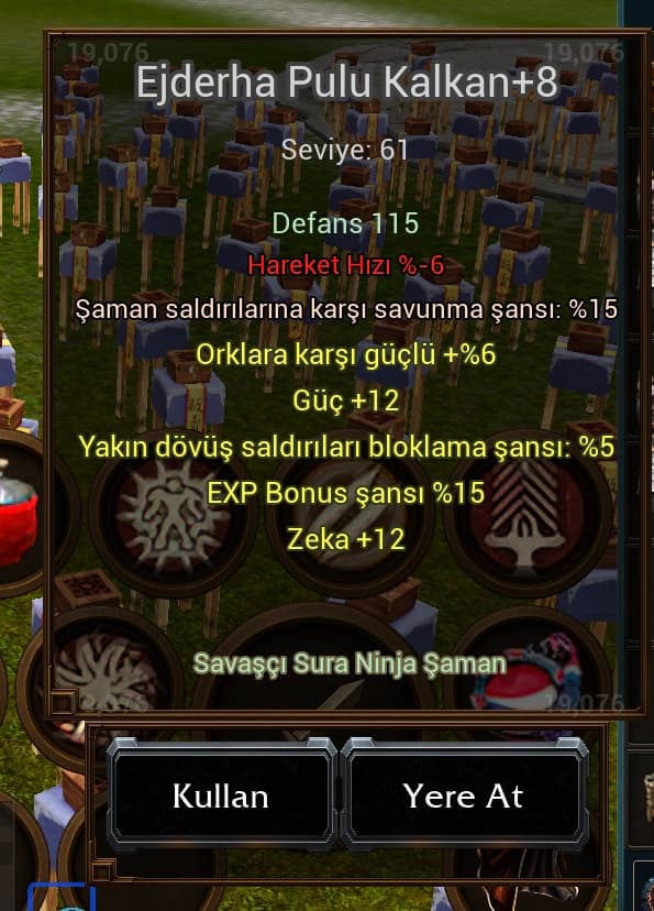 +8 EJDERHA PULU KALKAN