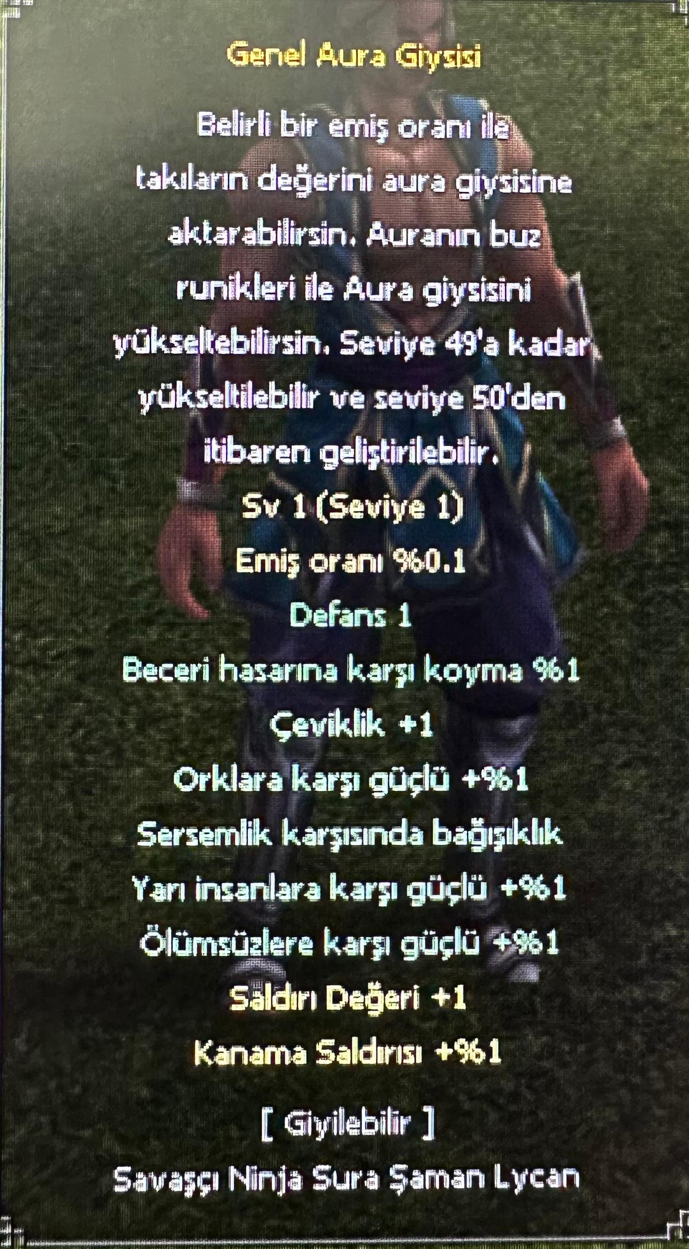 61 LV 5 P NİNJA SİMYALI AURALI 80 K MARKA