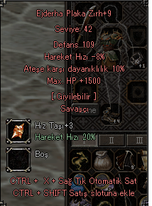 +9 EJDERHA PLAKA ZIRH 1