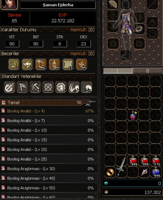 65 LEVEL EJDERHA GÜCÜ BUFFER