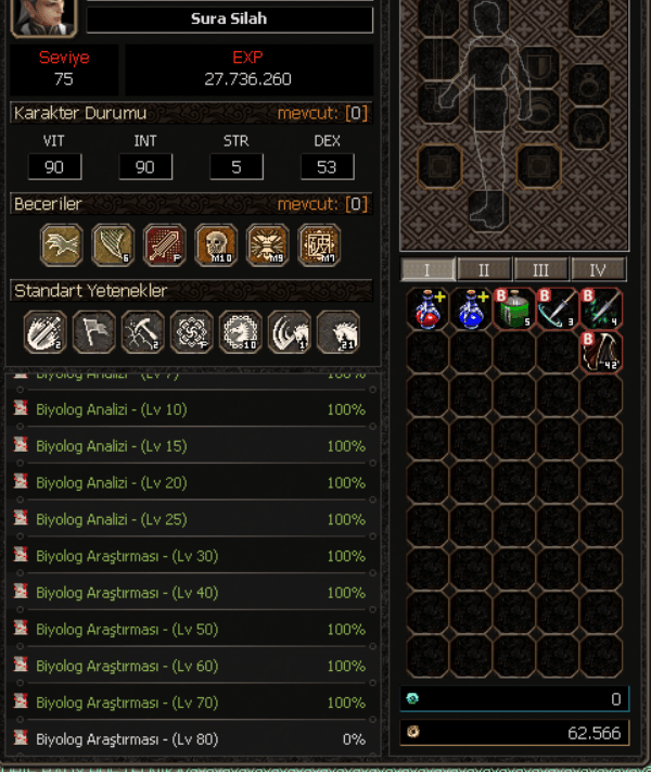 75 LEVEL TAM KULELİK BÜYÜLÜ SİLAH SURA