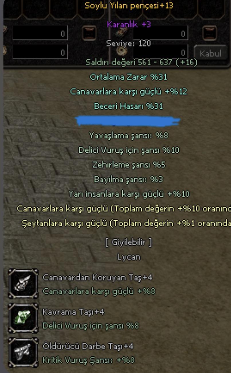 13 yılan pençe