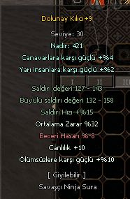 +9 DOLUNAY KILICI