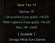 Sezar tacı +9