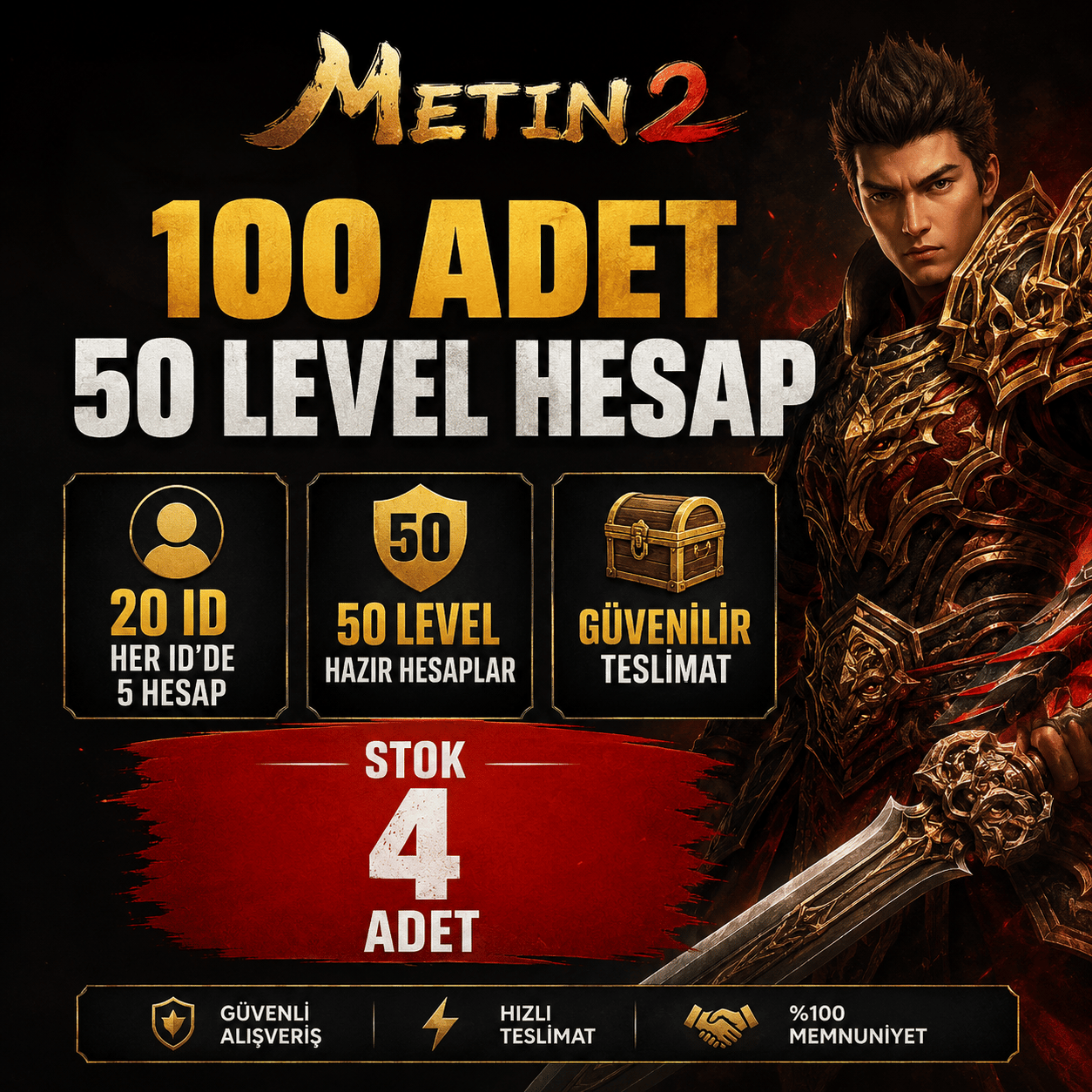 100 adet 50LV 20 ID