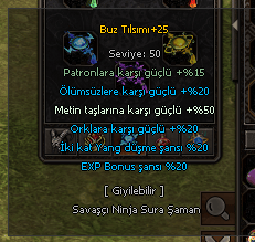 +25 BUZ TILSIMI 50 METİN EFSUNLU