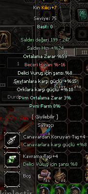 KİN KILICI +7 59 ORT