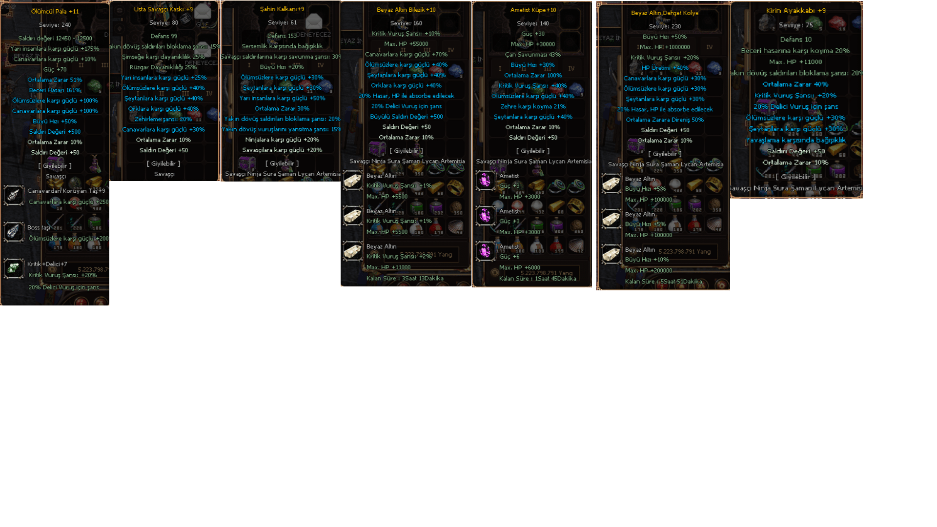 +11 PALA 6 ADET FARMLIK EDİT İTEM
