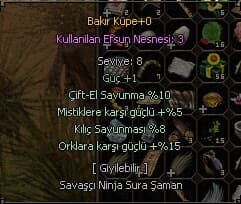 BAKIR KÜPE 4 ARTTIRMA ATILMIŞ HAZIR (GÜÇ VEREN KÜPE)