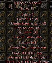 20 EXP 8 BAYILMA 1500 HP ELİT OĞLU KASILMALIK AYAKKABI
