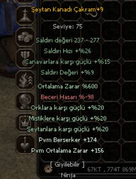 600 ORT ÇAKRAM (150-300 ATILI)