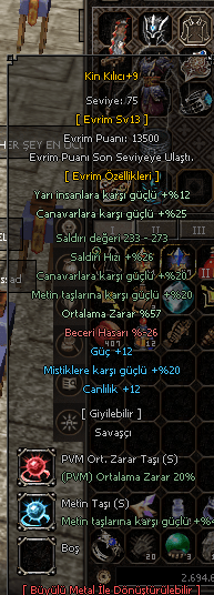 +9 SON EVRİM TAŞLI KİN