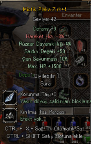 +4 MİSTİK PLAKA 50 STR 1.5K HP SATILIR