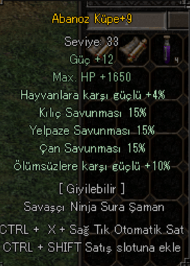 +9 WSLİK ELİT ABANOZ KÜPE SATILIR