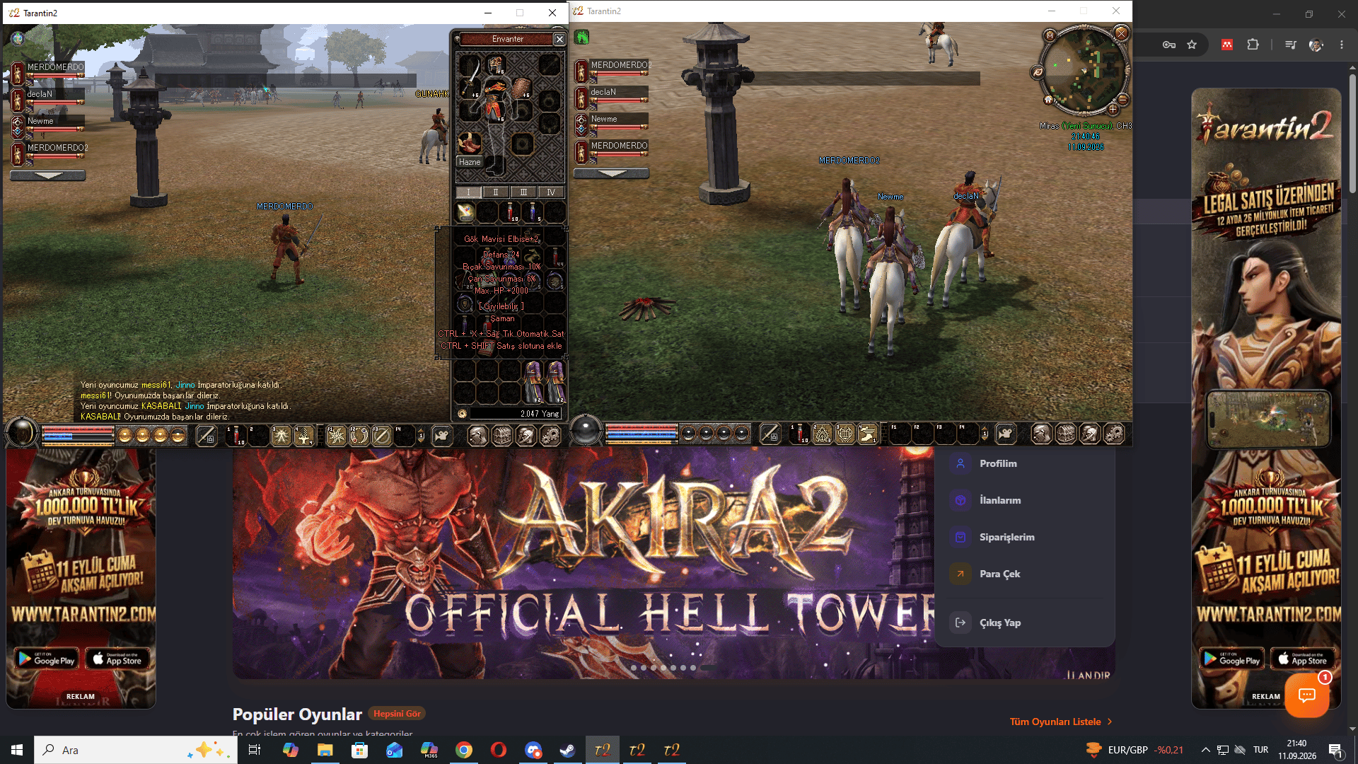 2k hp şaman zırhı hemen teslim