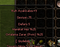 +9 RUH AYAKKABI 25PVM ORT VERİYOR 16000TL HOO