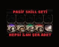 1X Pasif Skill Seti Hazır Hemen Teslim