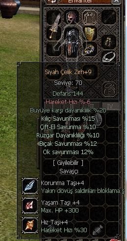 +9 çelik +9 zehir +9 muho ve diğerleri..
