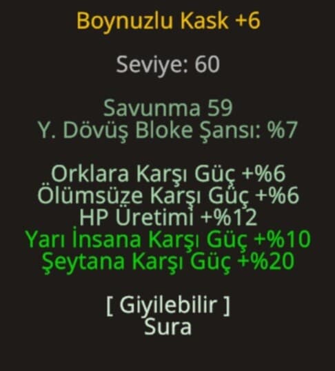BOYNUZLU KASK KAOS KÖRFEZİ İÇİN ELIT P6