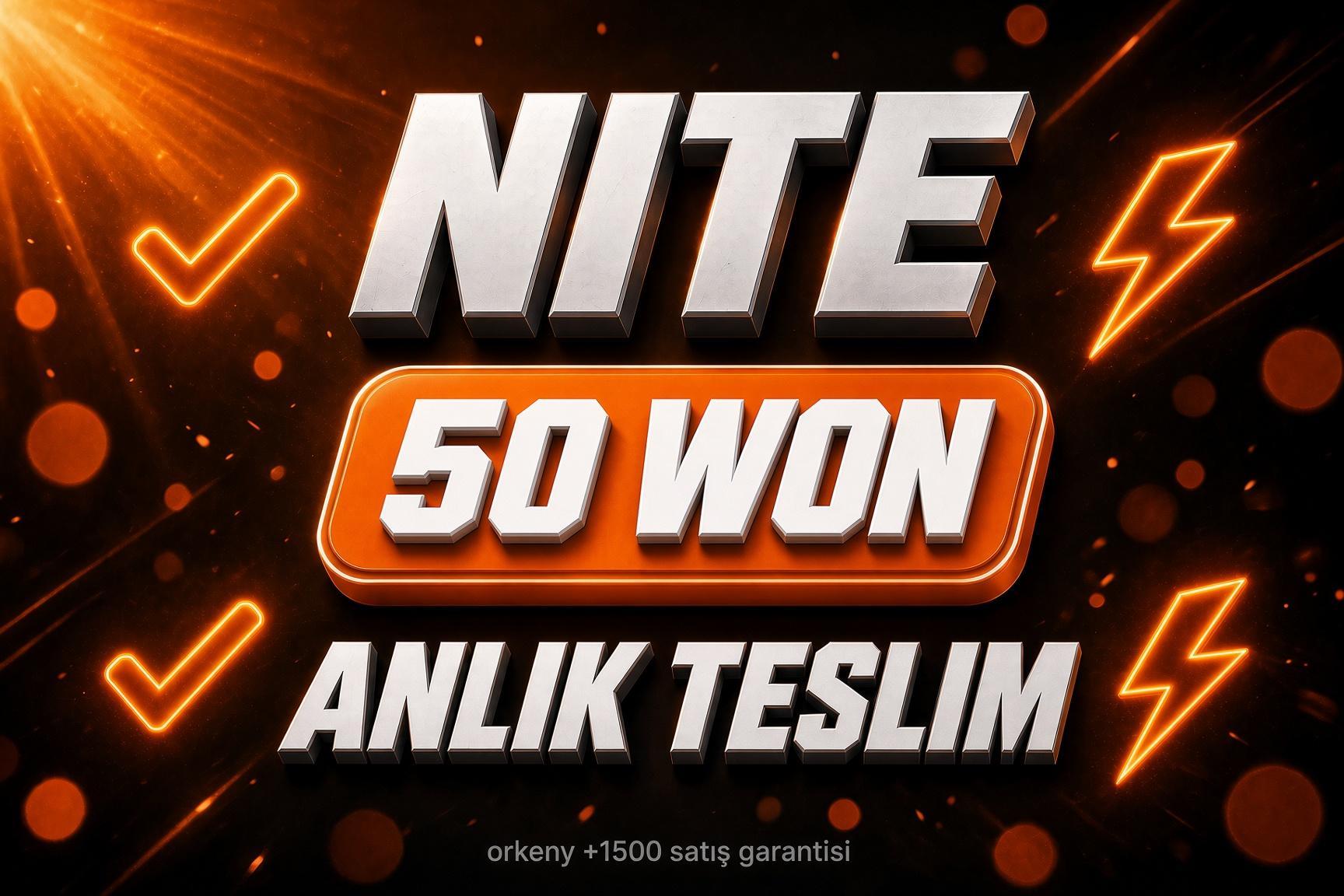 Nite | 50 WON JET HIZINDA TESLİM 7/24 AKTİFİM ÇEK