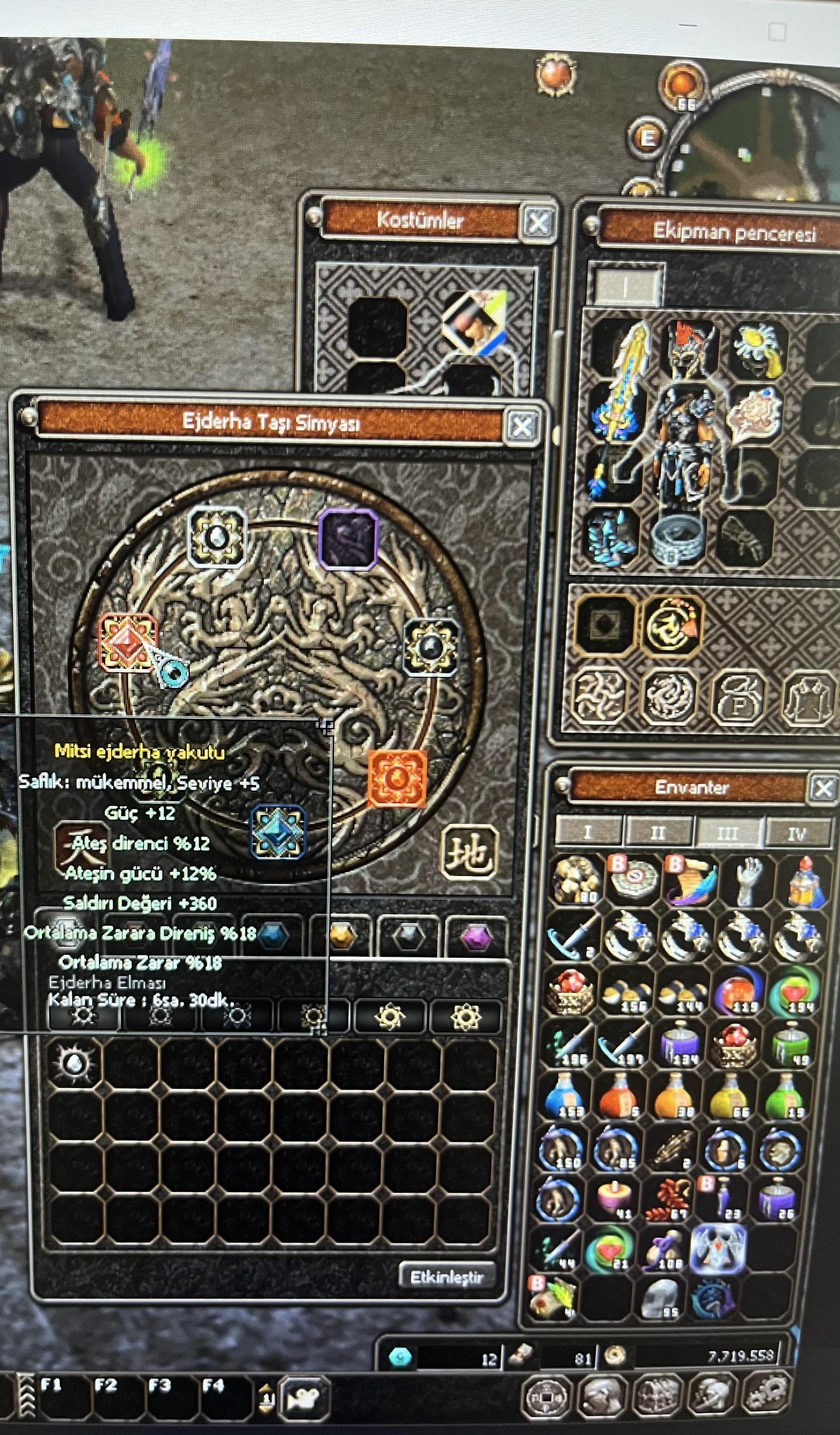 115 Lvl zihinsel biyo bitik itemli veya itemsiz satılır