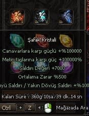100k METİN CANAVAR VEREN ETKİNLİK EŞYALARI SATILIR