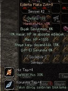 +9 15 ATEŞ 1KHP 10HP ABSORBE EJDERHA PLAKA DOYUM CANAVARI
